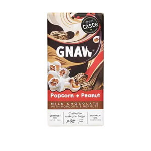 Gnaw Popcorn & Peanut Chocolate Bar 80g